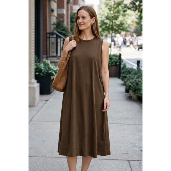 J. Jill Dresses & Skirts - J. Jill Wearever Dress Sleeveless Midi Dark Green 2X Rayon Stretch